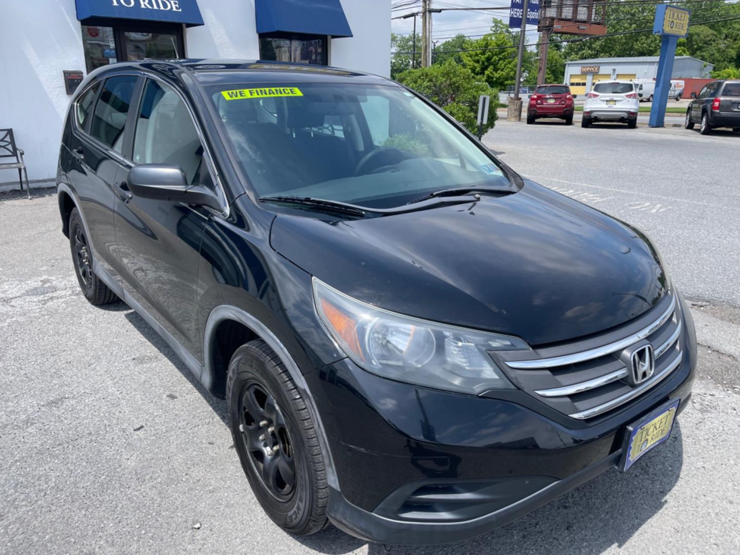 2012 BLACK Honda CR-V LX 4WD 5-Speed AT (2HKRM4H34CH) with an 2.4L L4 DOHC 16V engine, 5-Speed Automatic transmission, located at 1254 Manheim Pike, Lancaster, PA, 17601, (717) 393-9133, 40.062870, -76.323273 - Photo#2